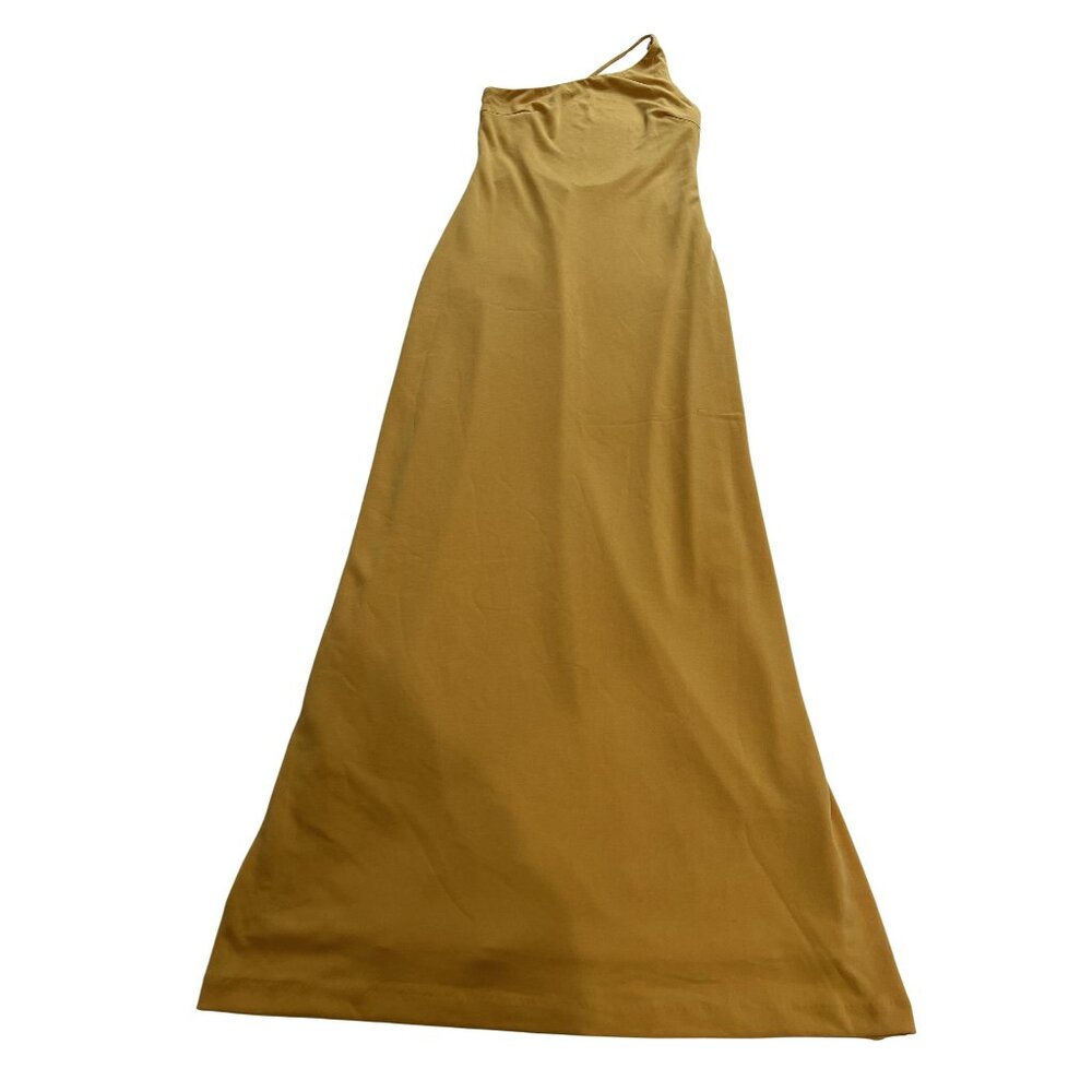 Third Form Mode One Shoulder Back Out Maxi in Marigold - Picture 1 of 5